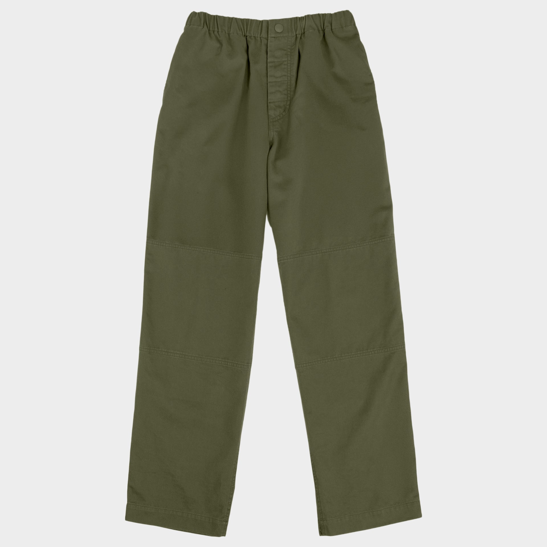 Washed Cotton Twill Easy Gardening Pant in Olive
