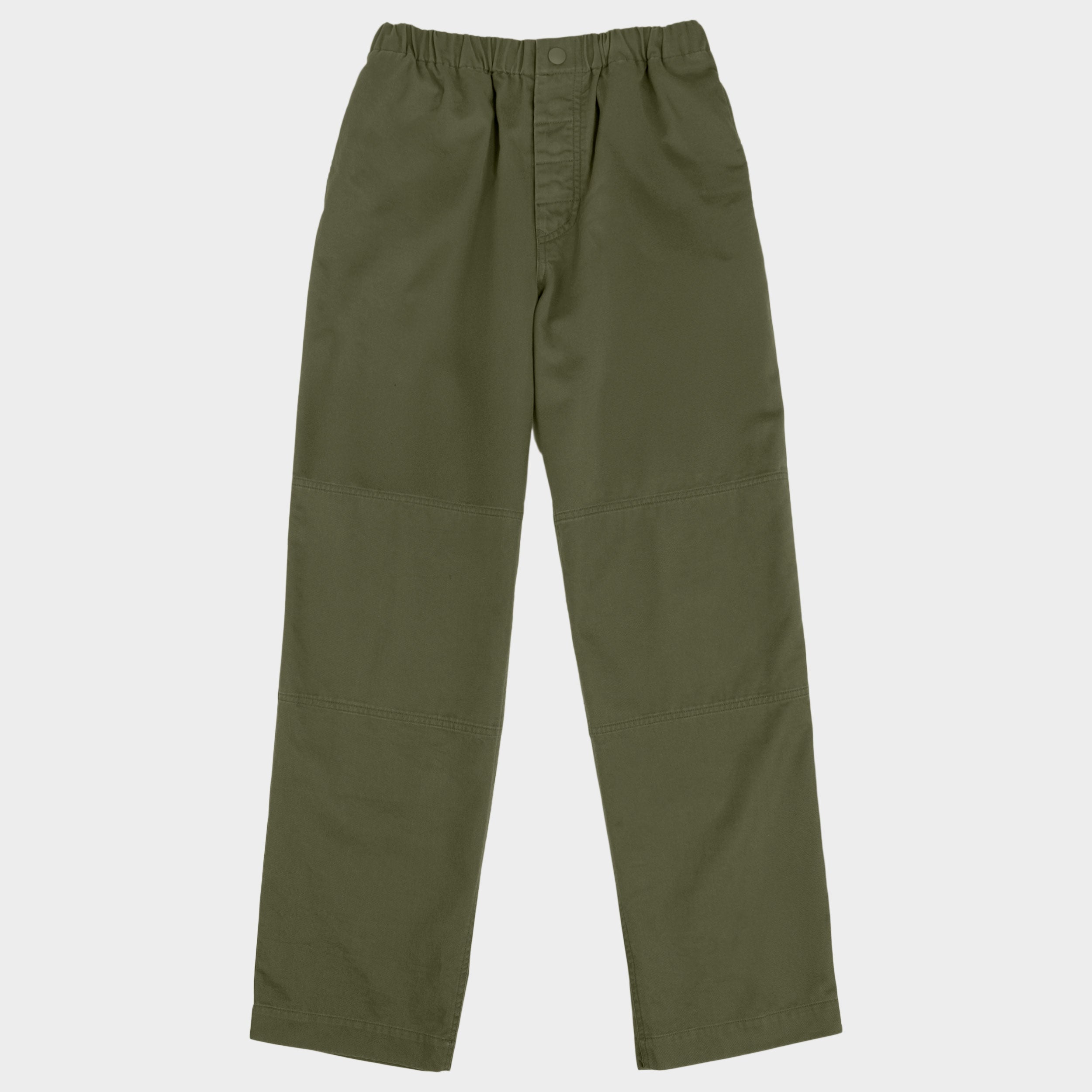 Washed Cotton Twill Easy Gardening Pant in Olive