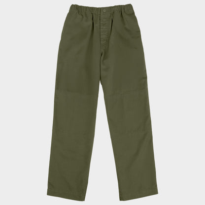 Washed Cotton Twill Easy Gardening Pant in Olive