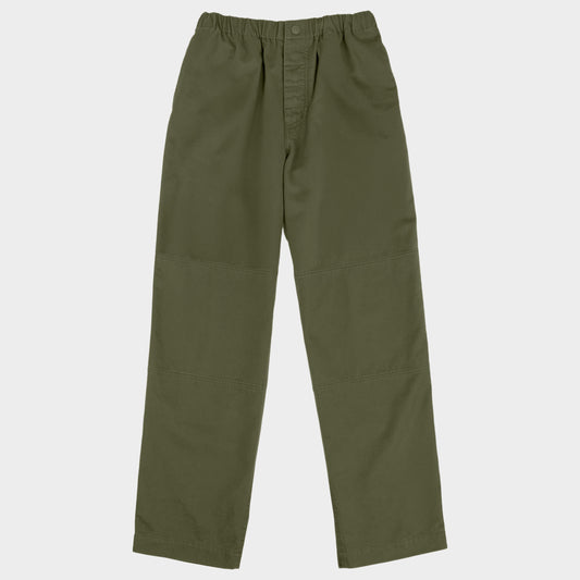 Washed Cotton Twill Easy Gardening Pant in Olive