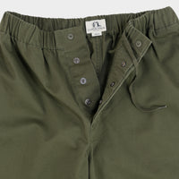 Washed Cotton Twill Easy Gardening Pant in Olive
