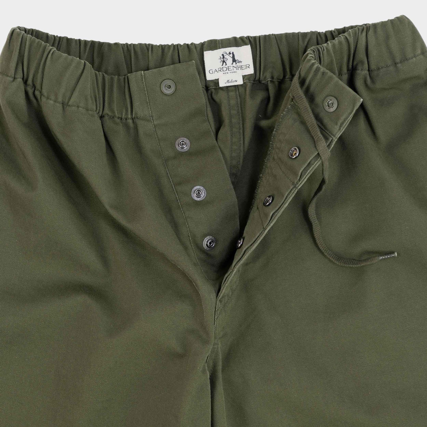 Washed Cotton Twill Easy Gardening Pant in Olive