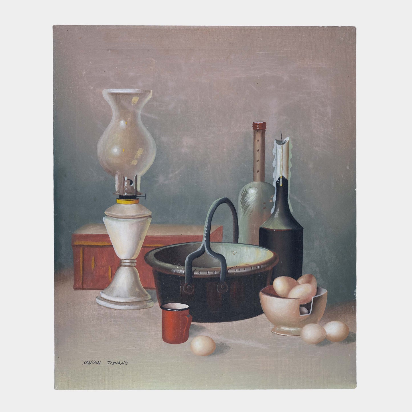 Vintage Still Life with Eggs