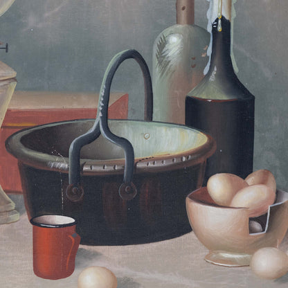 Vintage Still Life with Eggs