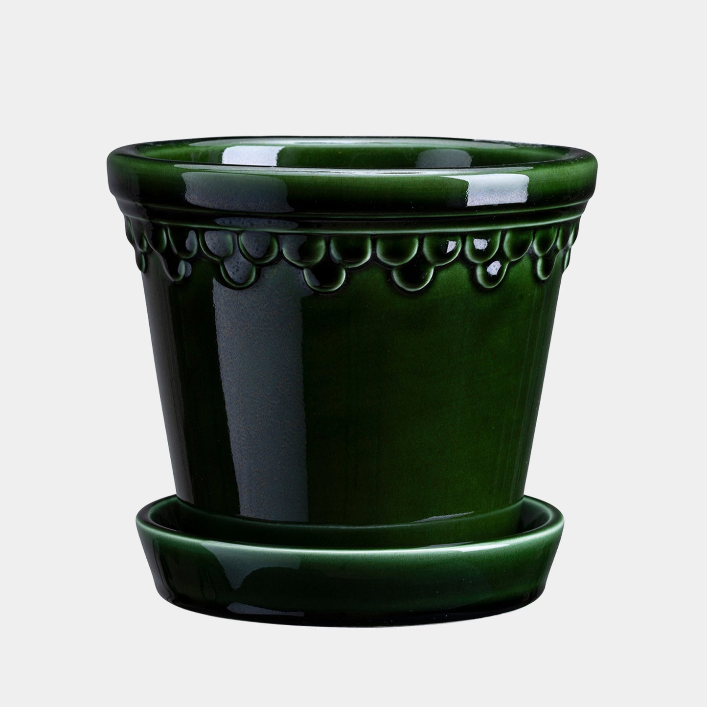 Bergs Potter Københavner Glazed Pot & Saucer