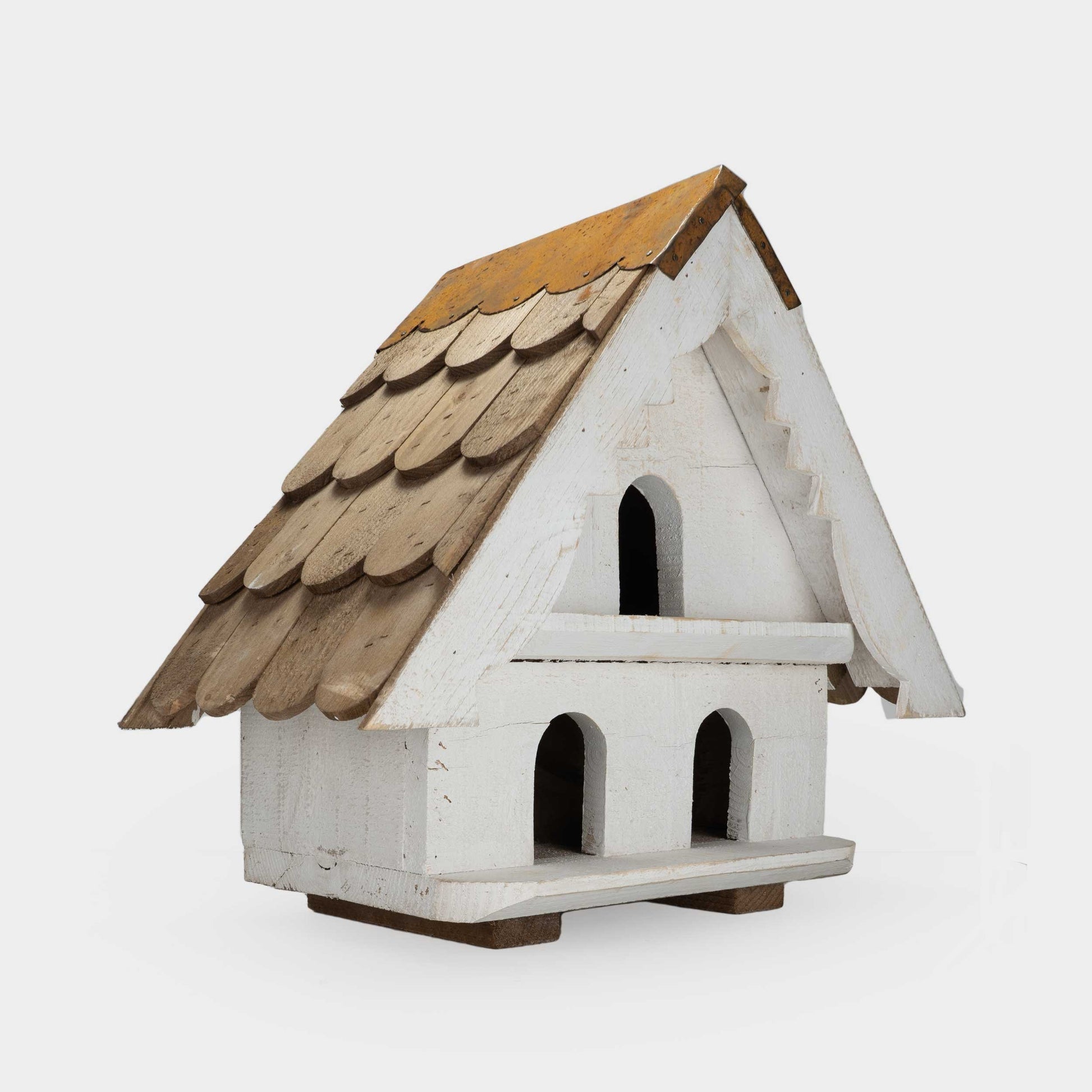 (Waitlist) English 2 Tier Handmade Birdhouse in Reclaimed Pine