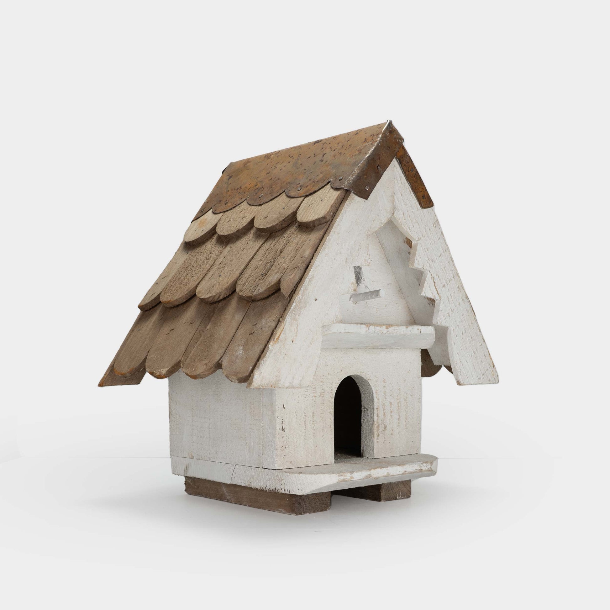 English 1 Tier Handmade Birdhouse in Reclaimed Pine