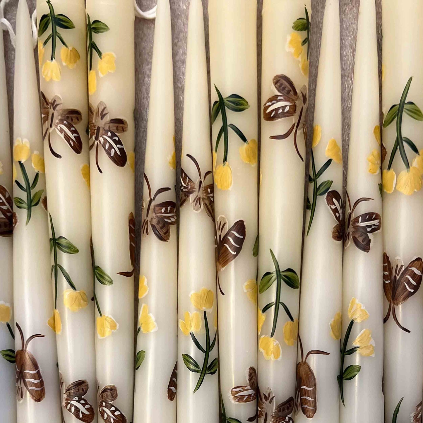Hand Painted Taper Candles