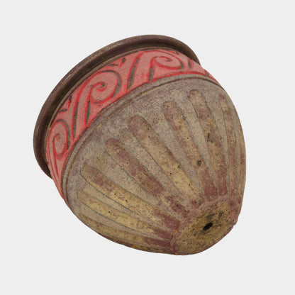 Vintage Arts and Crafts Pot with Geometric Motif