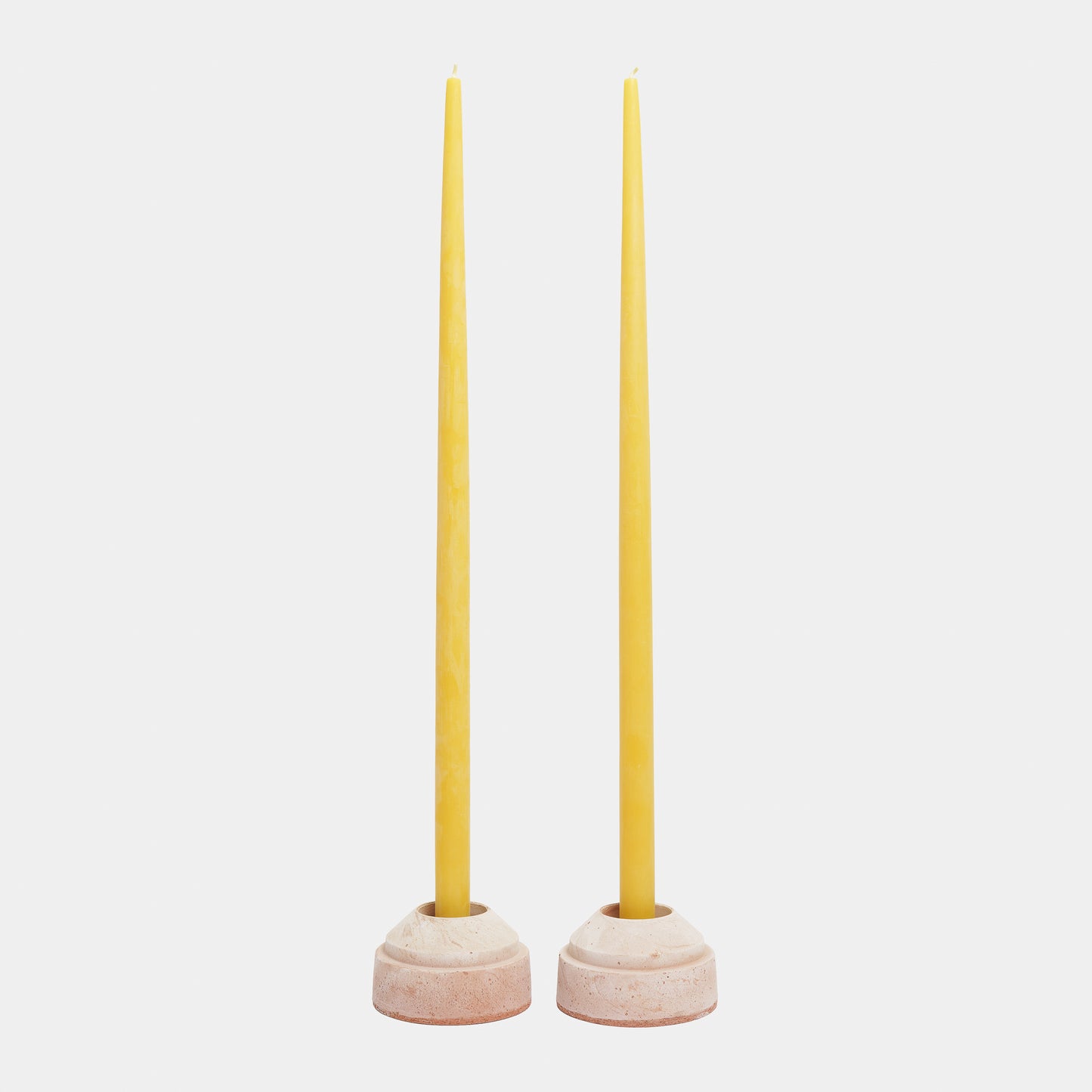 Extra Tall Taper Beeswax Candles - Set of 2