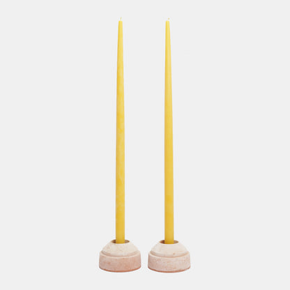 Extra Tall Taper Beeswax Candles - Set of 2