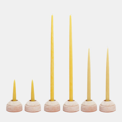 Extra Tall Taper Beeswax Candles - Set of 2