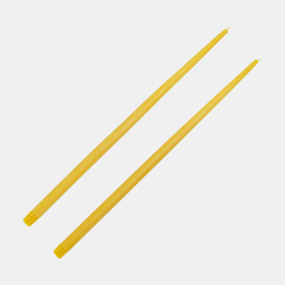 Extra Tall Taper Beeswax Candles - Set of 2