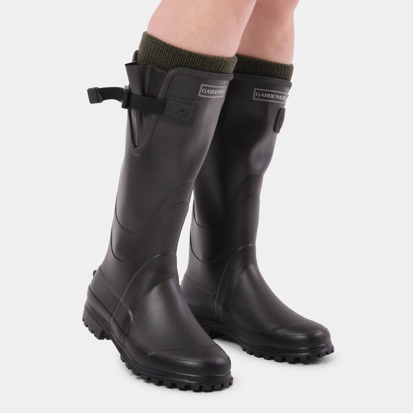 Tall Rubber Garden Boot in Black
