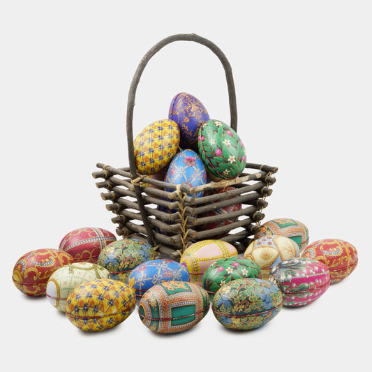 French Fabergé egg filled with chocolate pearls