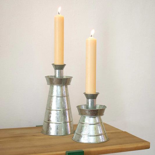 Fabien Cappello Galvanized Tin Candlestick Set (Candelabro #2)