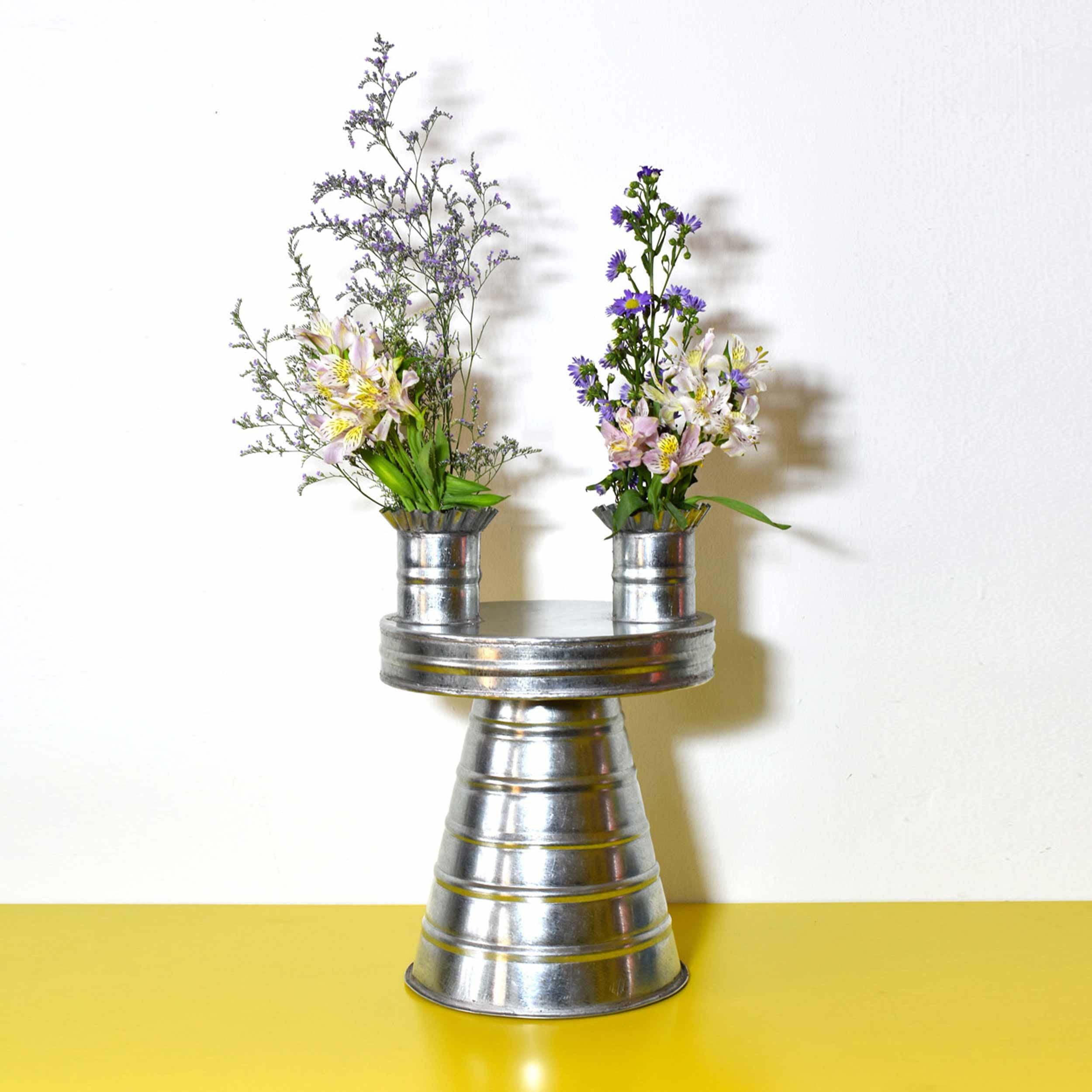 Fabien Cappello Galvanized Tin Vase (Florero #1)