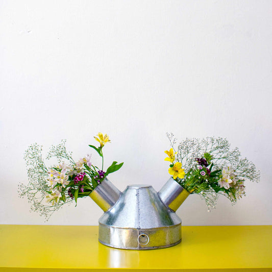 Fabien Cappello Galvanized Tin Double Vase (Florero #3)