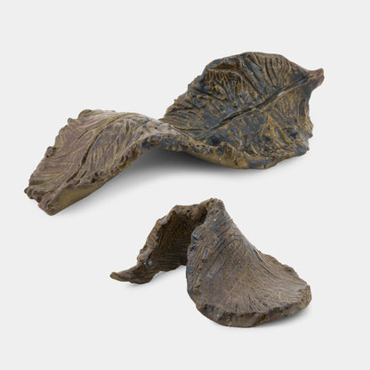 Vintage Ceramic Pair of Feathers Sculptures
