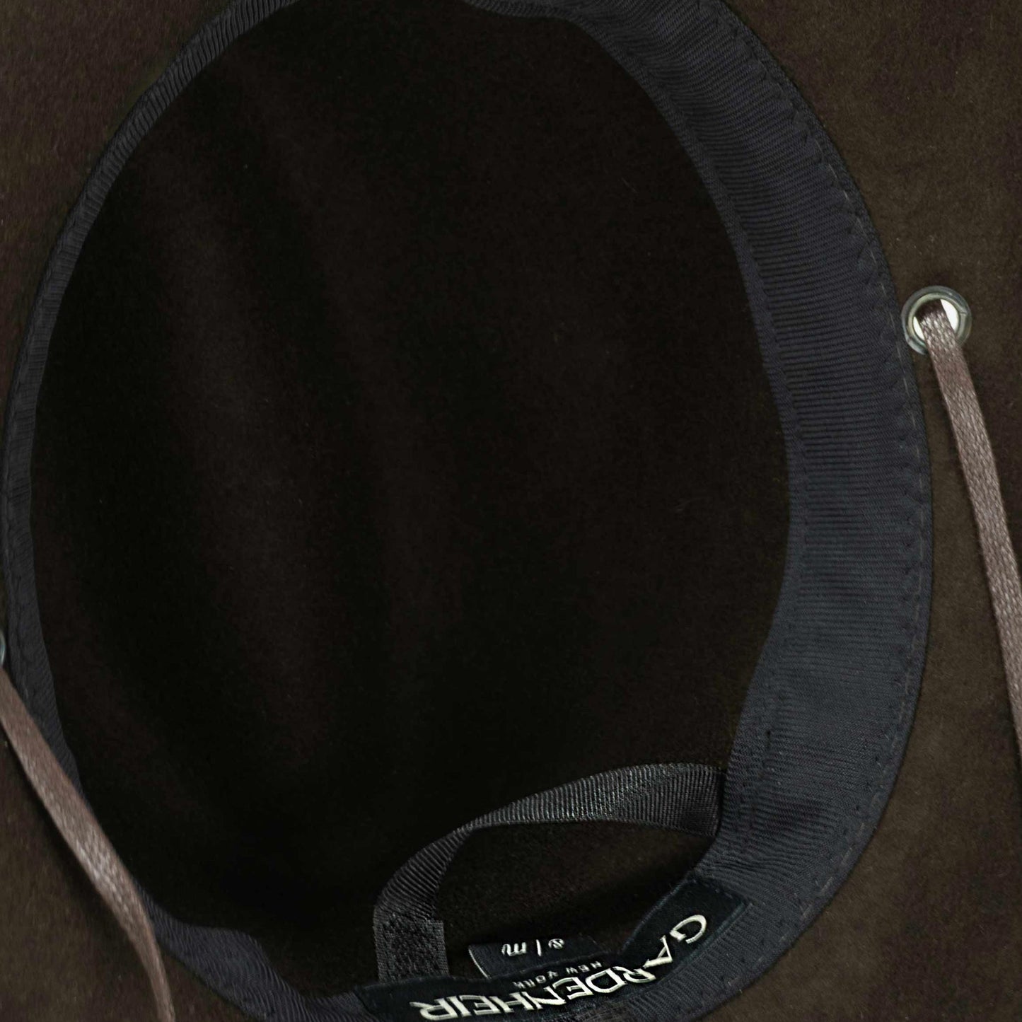 Felted Wool Hat with Chin Strap