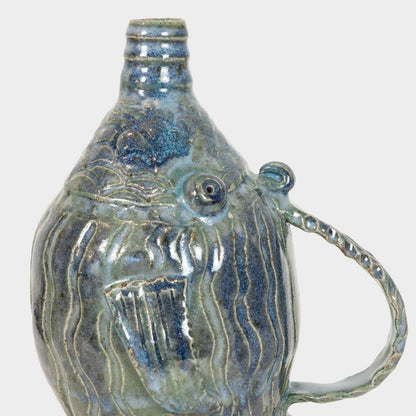 Vintage Ceramic Fish Art Jug