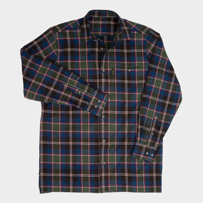 Le Laboureur French Flannel Long Work Shirt in Multi