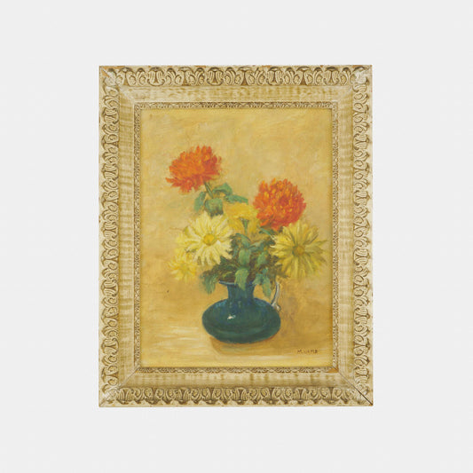 Vintage Floral Still Life, 1950s. Connecticut