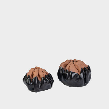 Vintage Folded Sculptural Clay Vessels