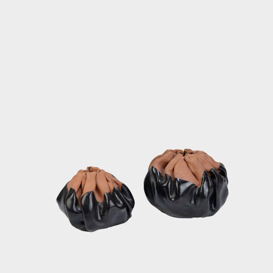 Vintage Folded Sculptural Clay Vessels