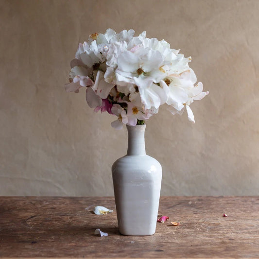 Frances Palmer Creamware Hand cast Bud Vase #3