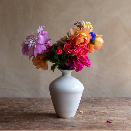 Frances Palmer Creamware Hand cast Bud Vase #5