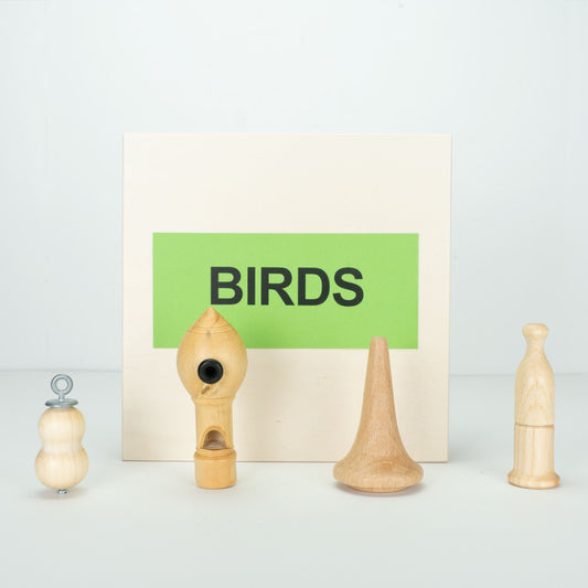 Handmade wooden Bird Calls -Set of 4 Nests