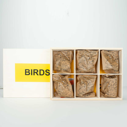 Handmade wooden Bird Calls -American Birds Set of  6