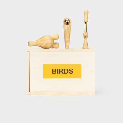 Handmade wooden Bird Calls - Country Garden Trio