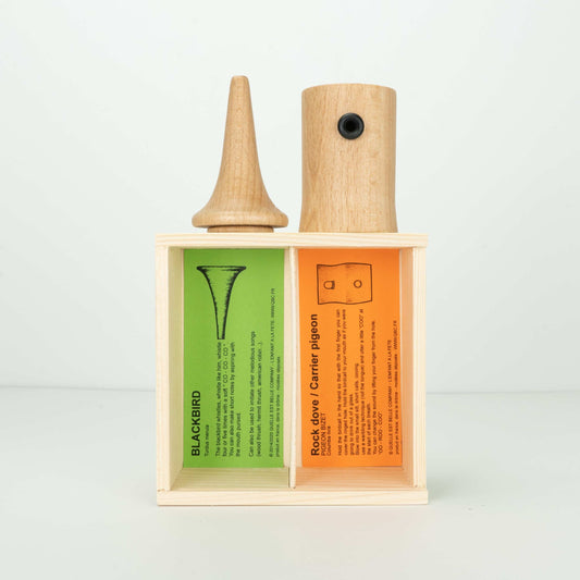 Handmade Wooden Bird Calls -City Garden Duo