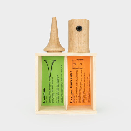 Handmade Wooden Bird Calls - Town Garden Duo