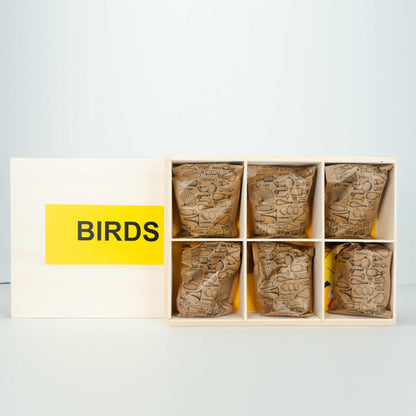 Handmade wooden Bird Calls -Western American Birds Set of 6