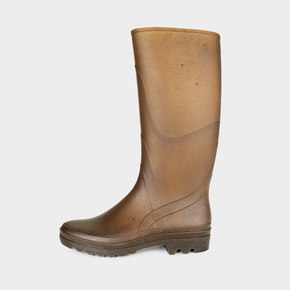 French Recycled Hemp Wellington Boots in Sepia