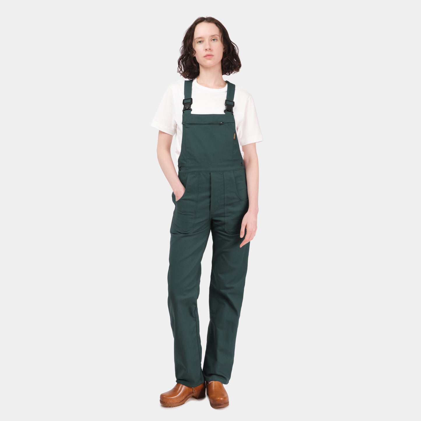 Le Laboureur French Cotton Blend Overalls in French Green