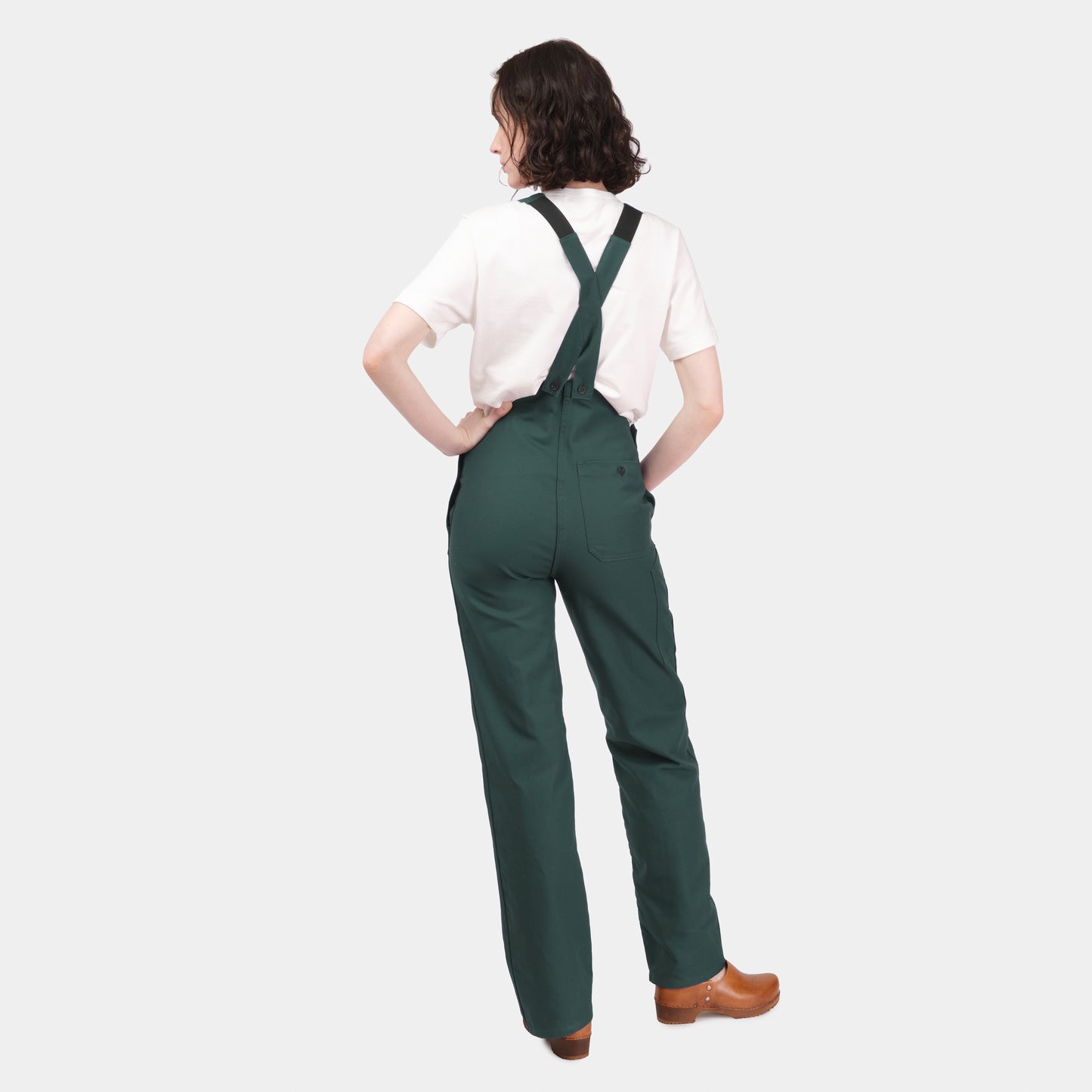 Le Laboureur French Cotton Blend Overalls in French Green