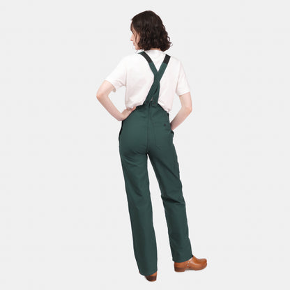 Le Laboureur French Cotton Blend Overalls in French Green