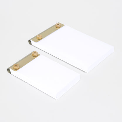French Desk Pad — Brass Details & Blank Pages