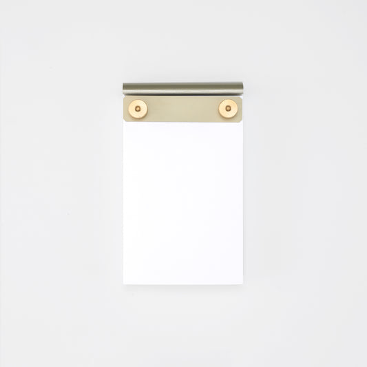 French Desk Pad — Brass Details & Blank Pages