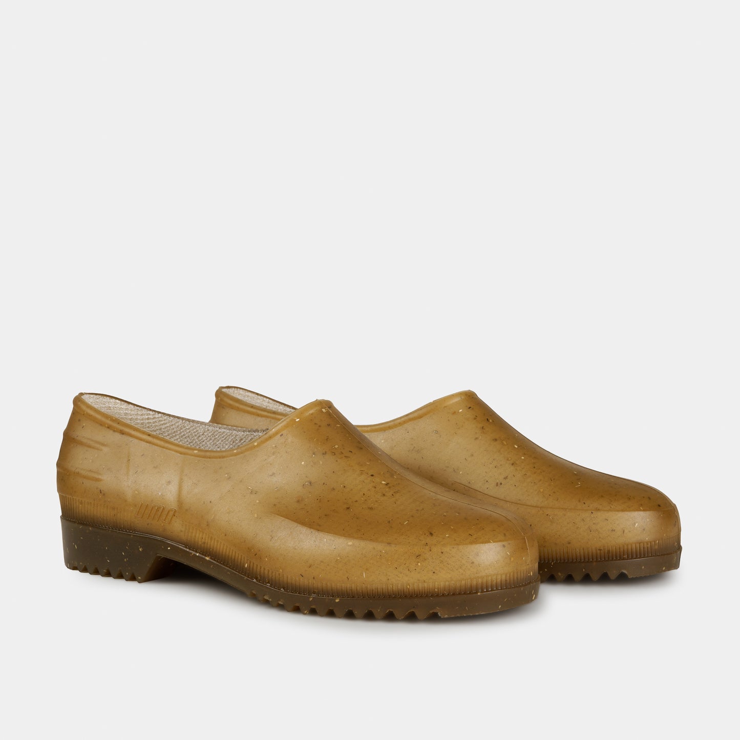 French Recycled Hemp Garden Clogs in Sepia