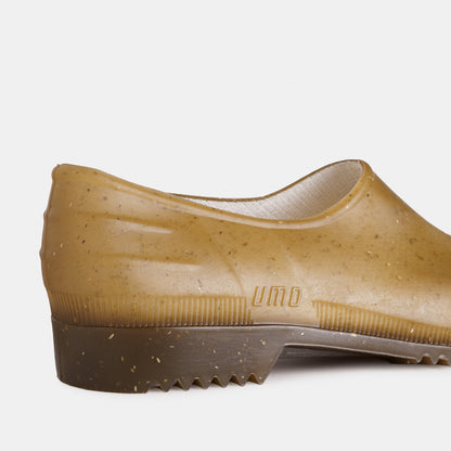 French Recycled Hemp Garden Clogs in Sepia