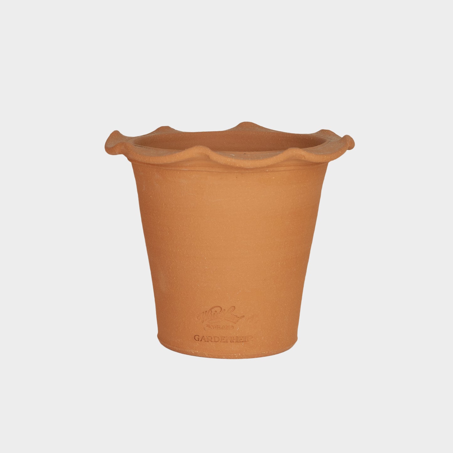 English Terracotta Frilly Pot