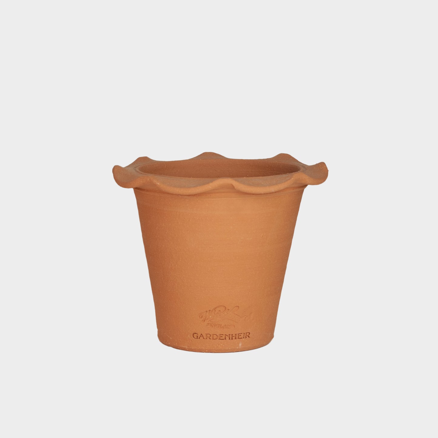 English Terracotta Frilly Pot