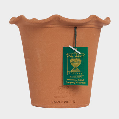 English Terracotta Frilly Pot