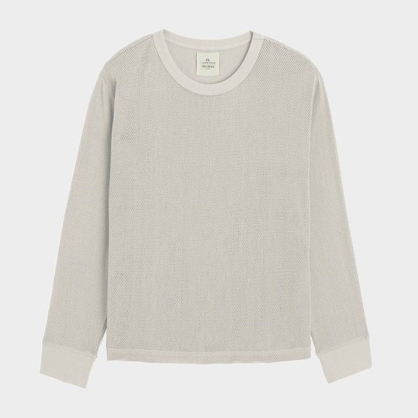 Todd Snyder x Gardenheir Cotton Mesh long Sleeve Shirt in Sage