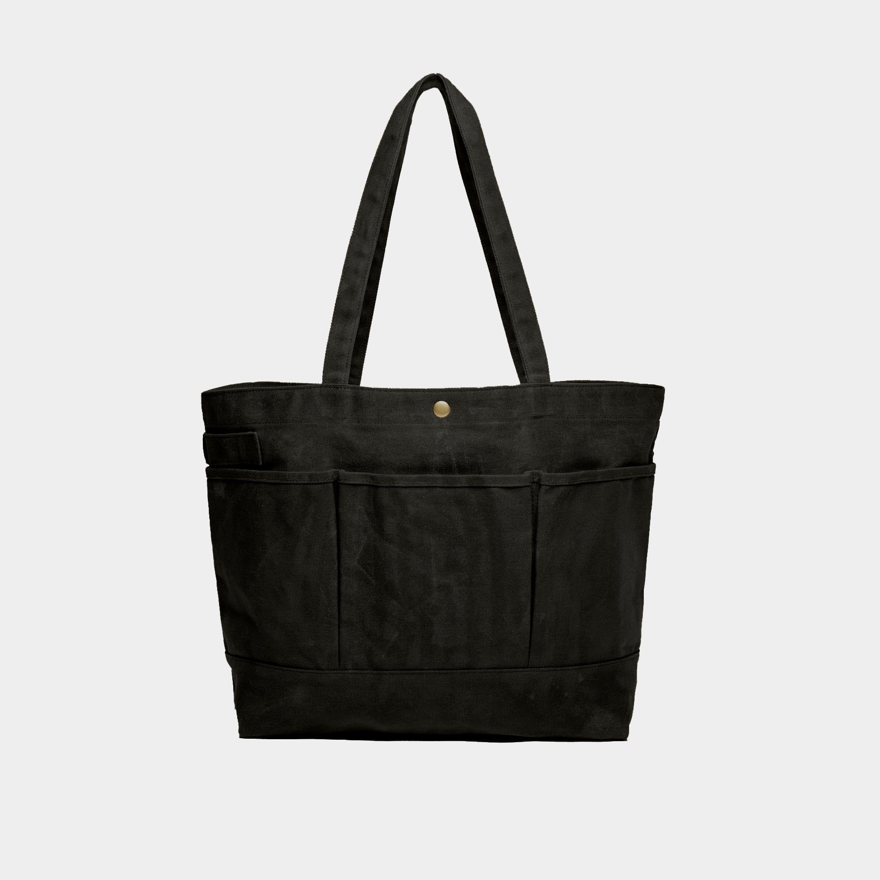 Gardenheir Waxed Cotton Tote Bag in Black